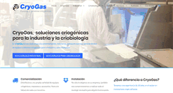 Desktop Screenshot of cryogas.es